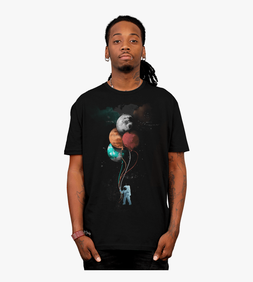 The Spaceman S Trip T-shirt - Vintage T Shirt Outfit Men, HD Png Download