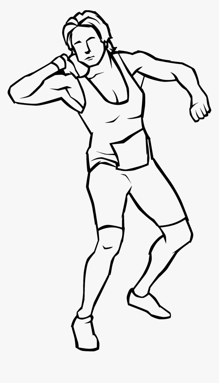 Shot Put Drawing Track & Field Clip Art - Female Shot Putters Drawings, HD Png Download