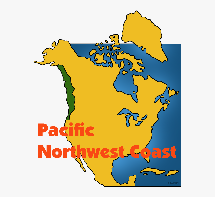 Native American Clipart Pacific Northwest - Northwest Native American Map, HD Png Download