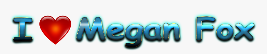 Megan Fox Heart Name Transparent Png - Heart, Png Download