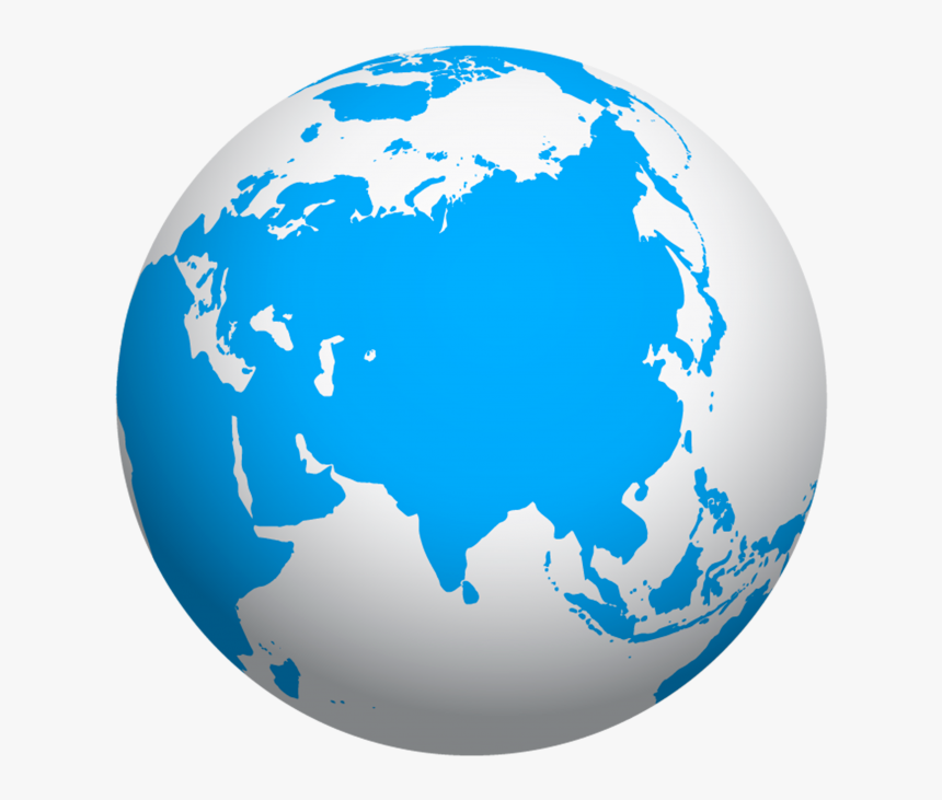Earth Map On Globe, HD Png Download