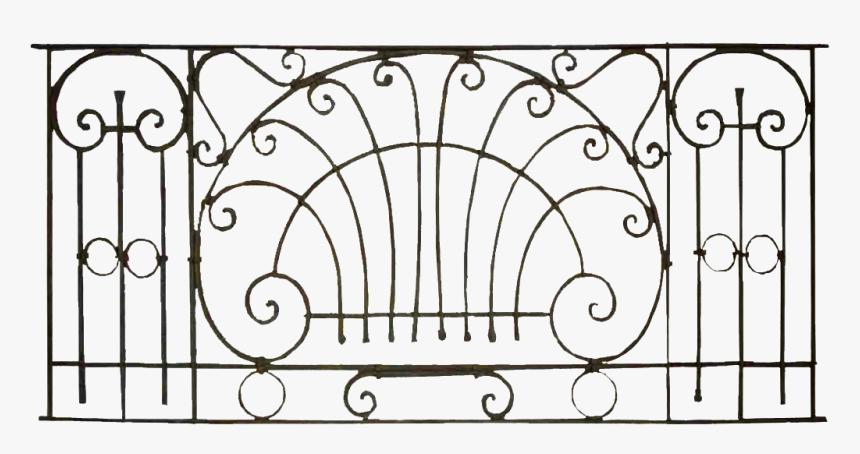 Wrought Iron Fence, HD Png Download