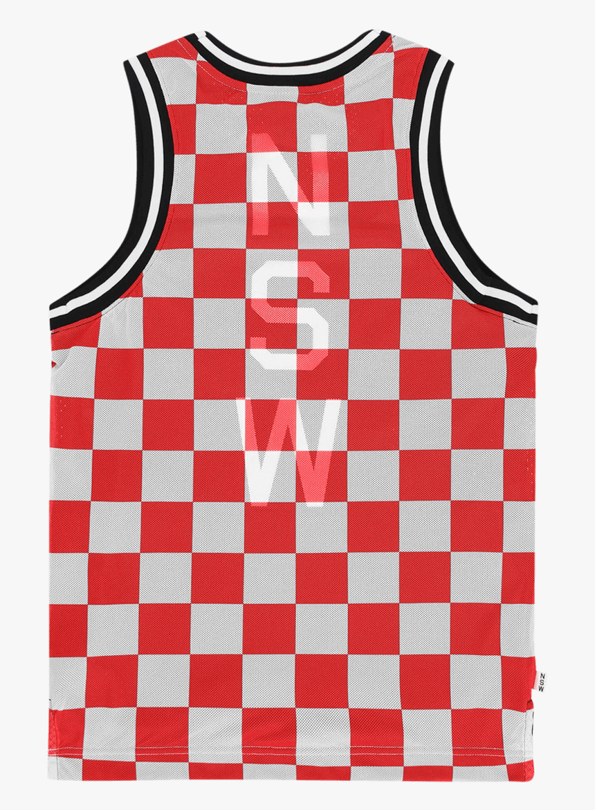 Nsw Nsp All Over Printed Check Tank Top, Black/university - Womens Checkered Flag Shirt, HD Png Download