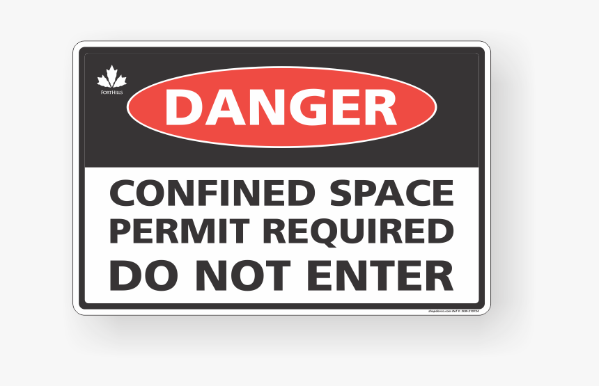 Danger Confined Space Permit Required Do Not Enter - Local Government In The Philippines, HD Png Download