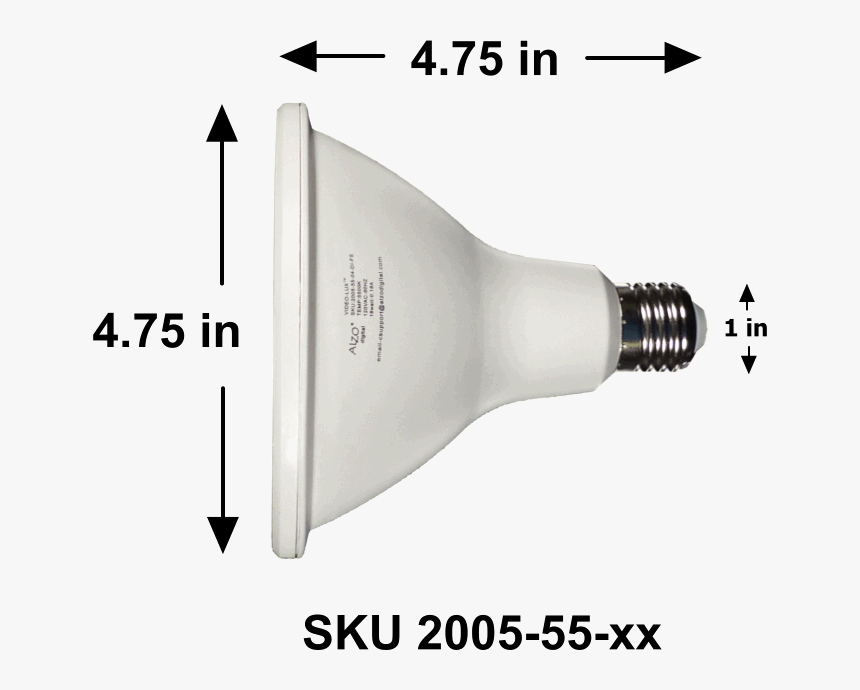 Transparent Bright White Light Png - Par30 Dimensions, Png Download