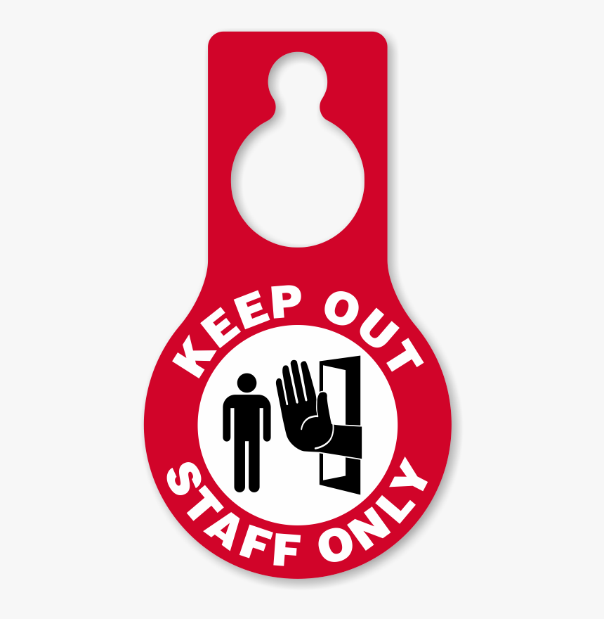 Door Clipart Hospital Door - No Entry Staff Only, HD Png Download