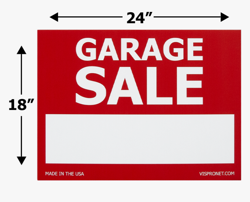 Garage Sale Sign Dimensions Of Yard Sign With Blank - Paşa Tuning, HD Png Download