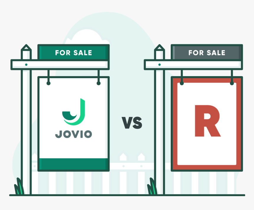Jovio For Sale Sign Next To Redfin For Sale Sign With - Sign, HD Png Download