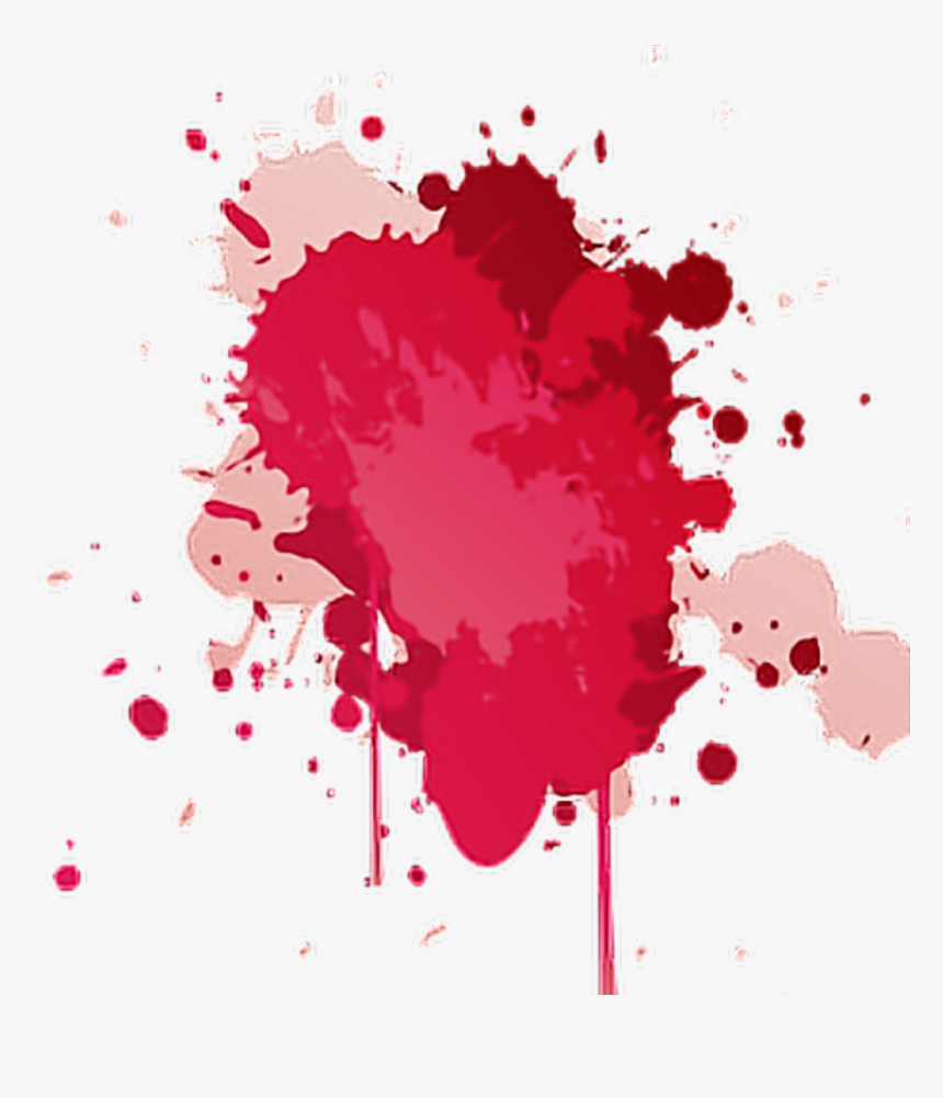 #splatter #splatterpaint #red #splash - Red Ink Splash Png, Transparent Png