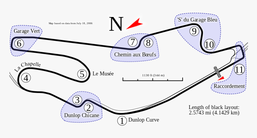 File - Bugatti Circuit - Svg - Circuit Bugatti, HD Png Download