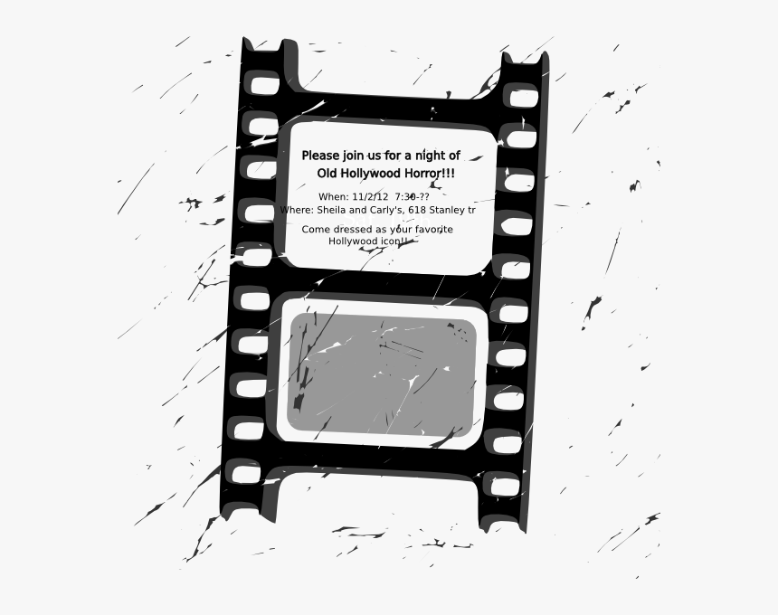 Filmstrip Clipart Movie Ticket - Film Clip Art Vector, HD Png Download