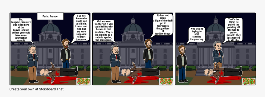 Da Vinci Code Storyboard, HD Png Download