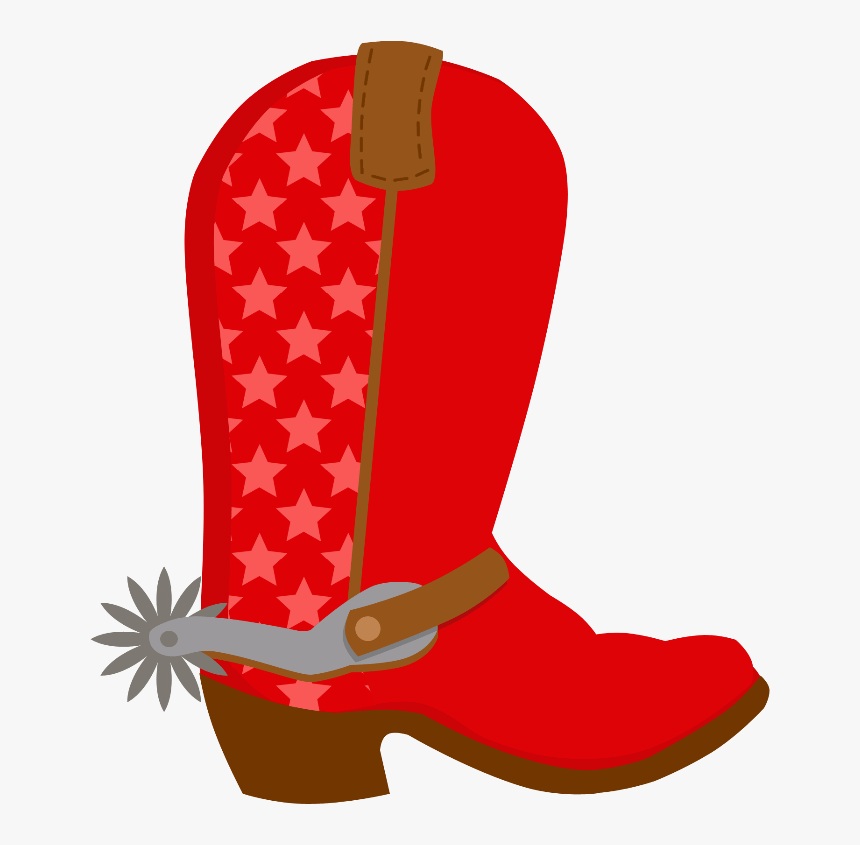 Transparent Witch Boots Clipart - Red Cowboy Boots Clipart, HD Png Download