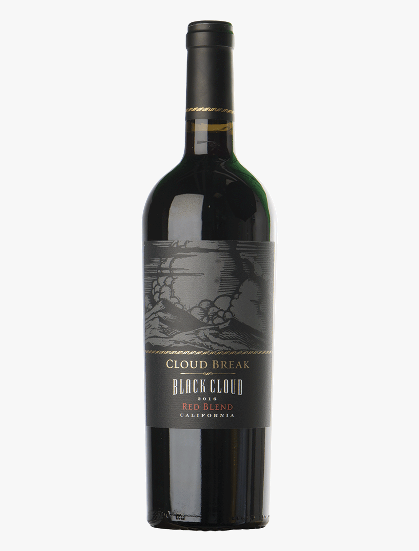 Cloud Break Red Blend Black Cloud - Wine Bottle, HD Png Download