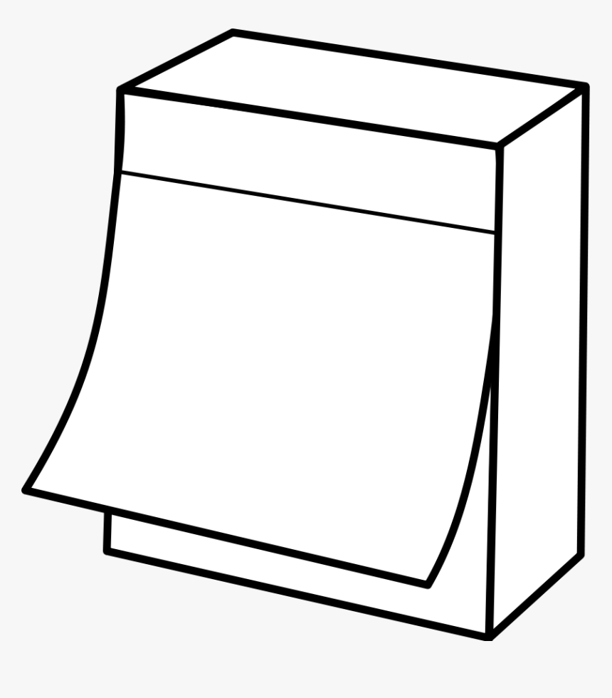 Calendar, Sticky Note, Date, Note, Memo - Outline Clipart Of Post Its, HD Png Download