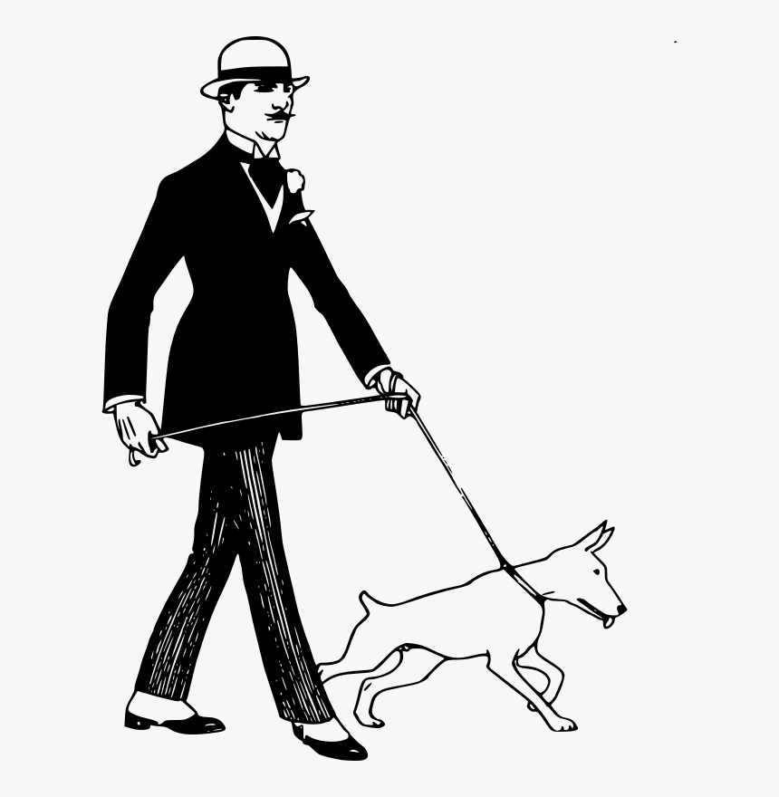 Man And Dog Clip Art, HD Png Download
