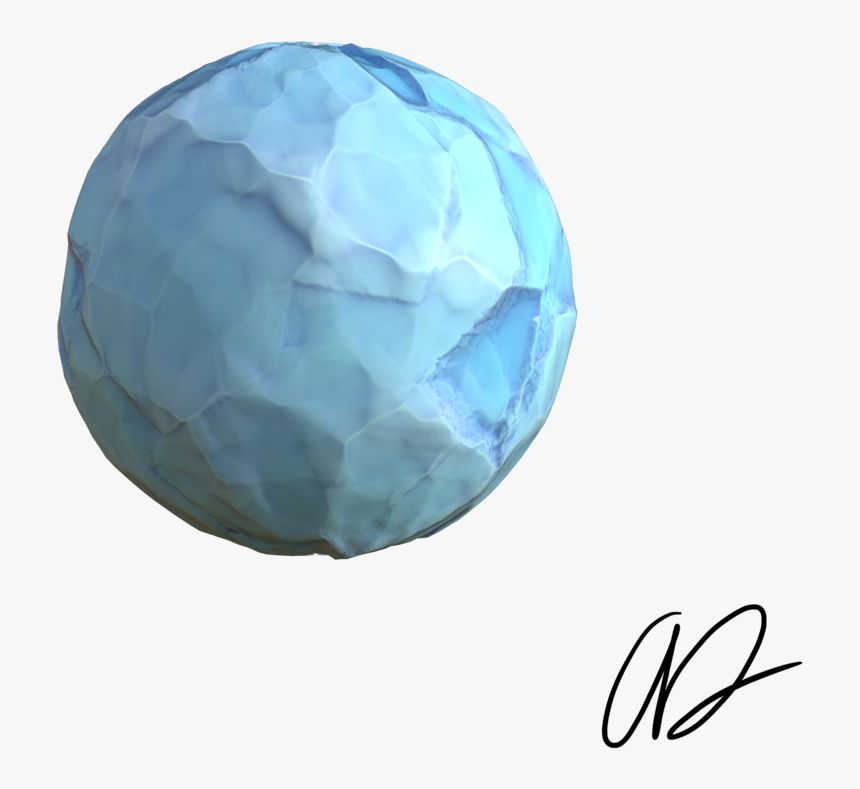 Styalized Ice Texture V6 03 - Sphere, HD Png Download