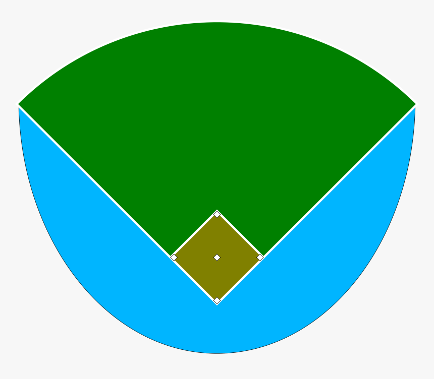 Baseball Diamond Drawing 10, Buy Clip Art - Baseballfeld, HD Png Download