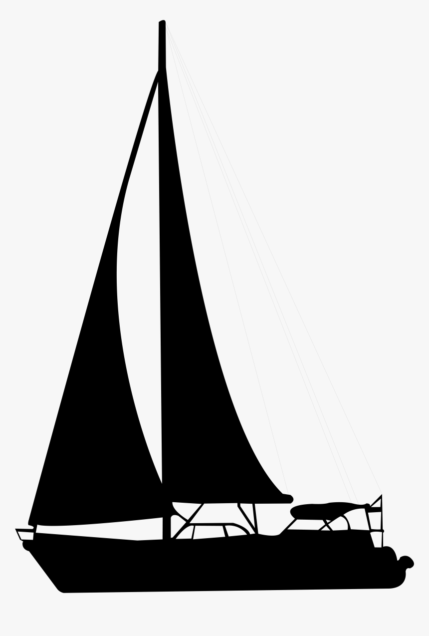 Sailboat Clip Art Sailing Boat Png , Png Download - Sailing Silhouette Png, Transparent Png