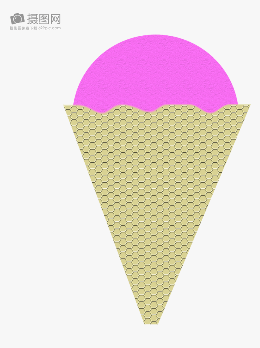 Transparent Ice Texture Png - Ice Cream Cone, Png Download