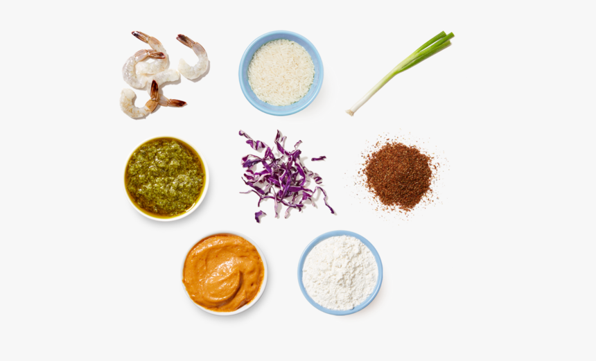 Crispy Shrimp & Cilantro Rice With Chipotle Cabbage - Superfood, HD Png Download