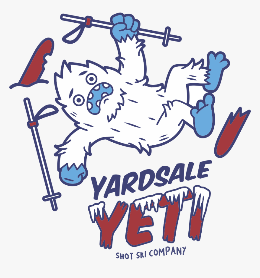 Ski Yard Sale Cartoon , Png Download - Yardsale Yeti, Transparent Png