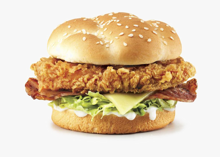 Kfc Burger Png Photo - Kfc Bacon And Cheese Burger, Transparent Png
