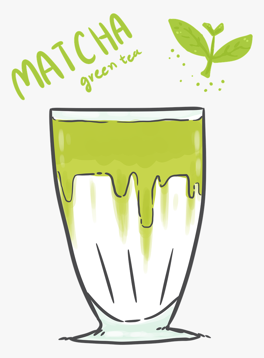 Green Tea, Matcha, Tea, Green, Cold, Cup, Cafe, HD Png Download