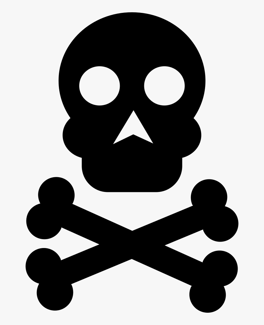 Skull And Bones Symbol - Risk Of Death Png, Transparent Png