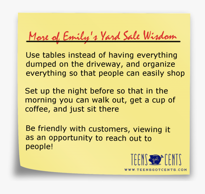 Yard Sale Wisdom Sticky - Circle, HD Png Download