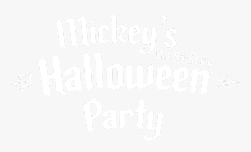Mickey S Not So Scary Halloween Party Logo - Mickey's Not So Scary Halloween Logo, HD Png Download
