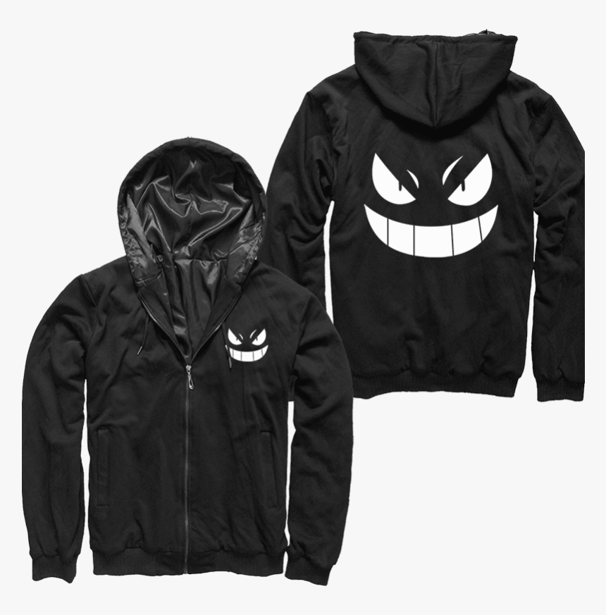 Black Gengar Hoodie, HD Png Download