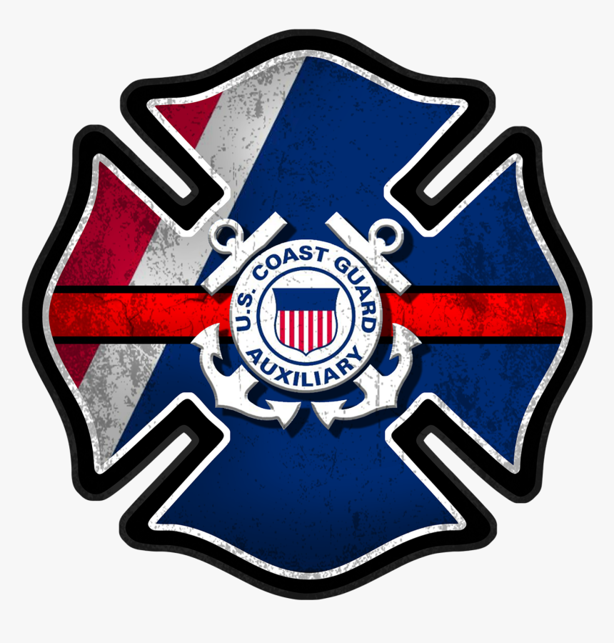 Coast Guard Firefighter - Us Coast Guard Flag, HD Png Download