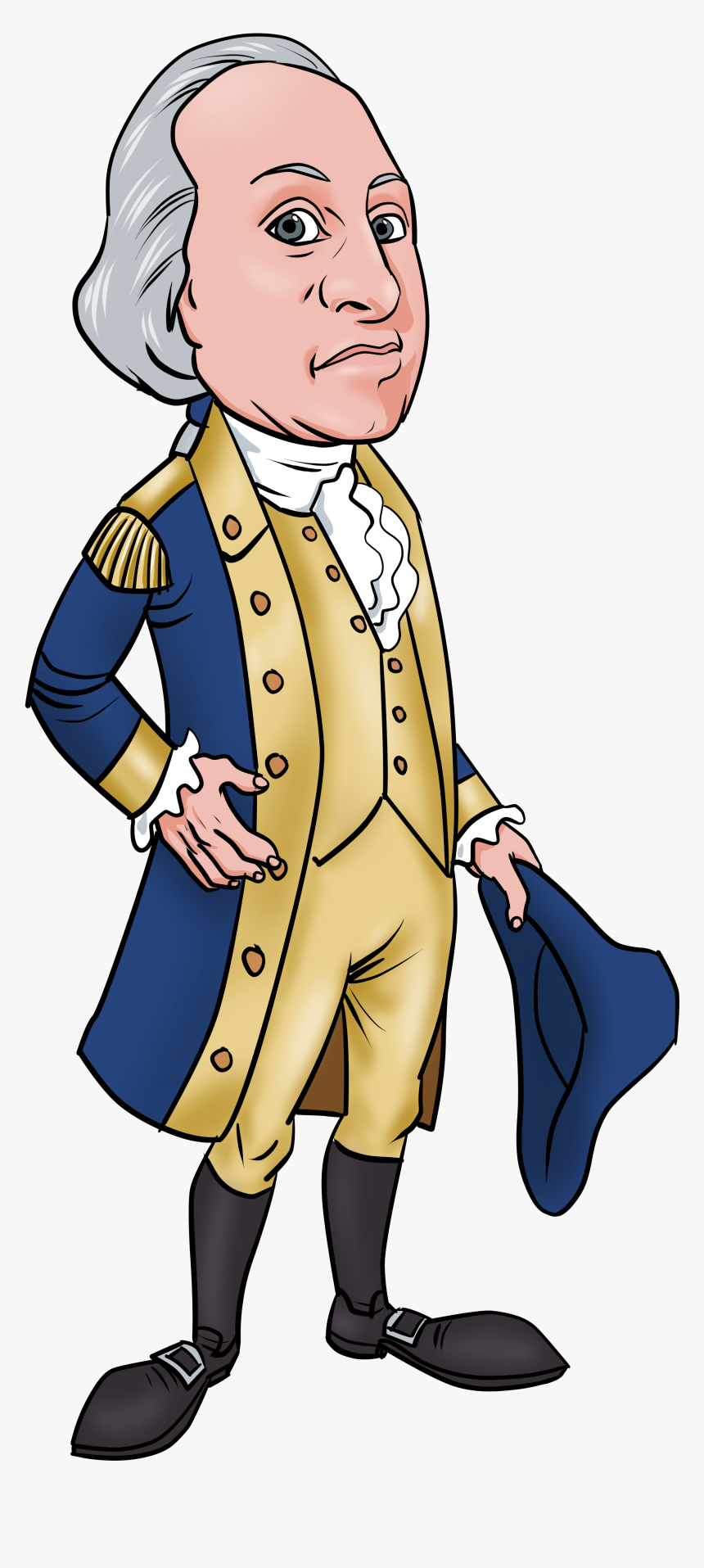 Transparent Chavo Animado Png - Cartoon Image Of George Washington, Png Download