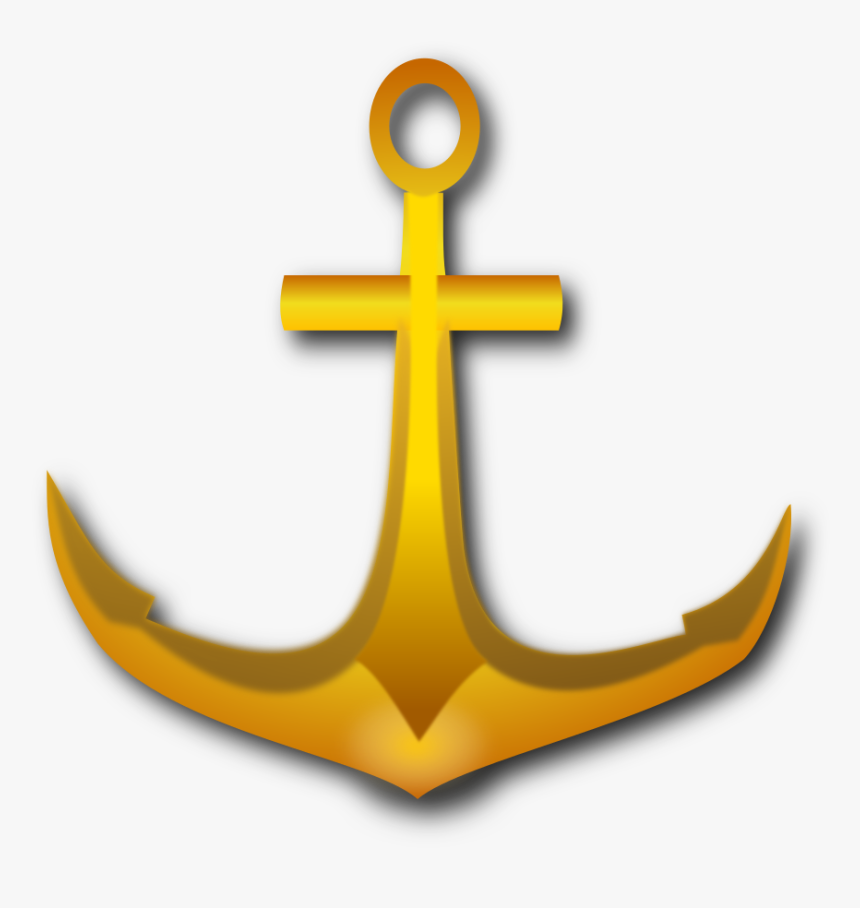 Anchor Clipart Gold, HD Png Download