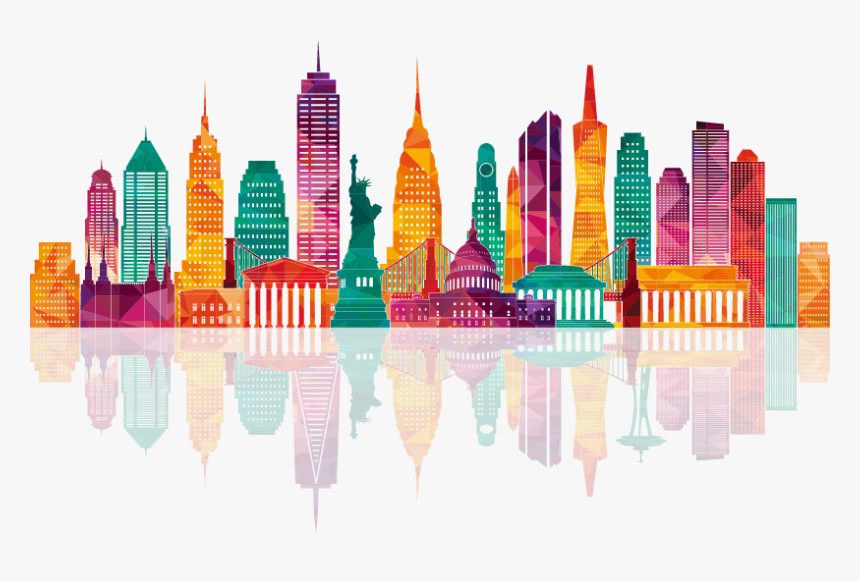 Building City Great England Colorful Hotel Plains Clipart - Usa Vector, HD Png Download