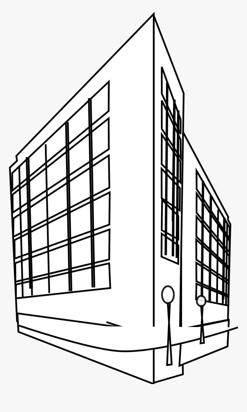 Mall Png Black And White - Building Clipart Black And White, Transparent Png