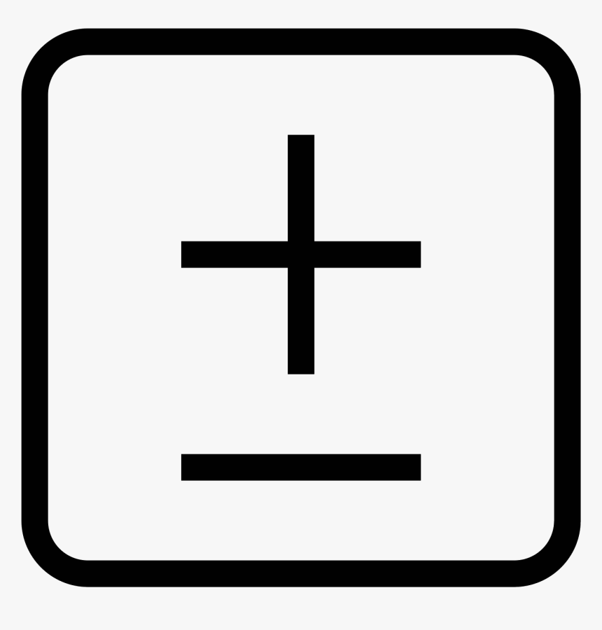 Plus Minus 2 Icon - Cross, HD Png Download