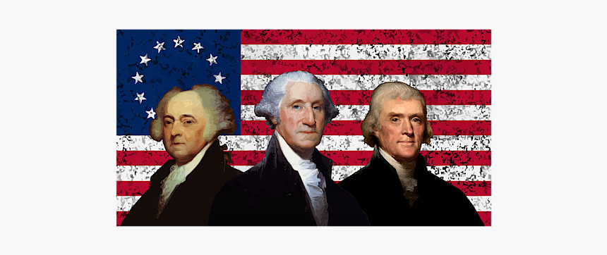 John Adams With American Flag, HD Png Download