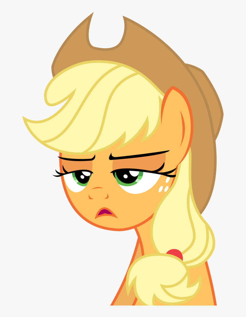 Applejack Is Not Amused Artist Artistsketchmcreations - My Little Pony Applejack Girl, HD Png Download