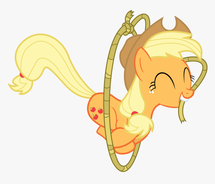Transparent Rope Border Clipart - Mlp Applejack Lasso, HD Png Download