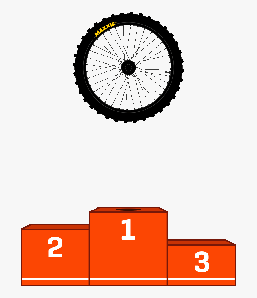 Number 1 Win Sticker By Maxxis Tyres - Bicycle Wheel Silhouette, HD Png Download