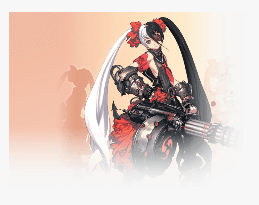 Blade And Soul Minigun Girl, HD Png Download