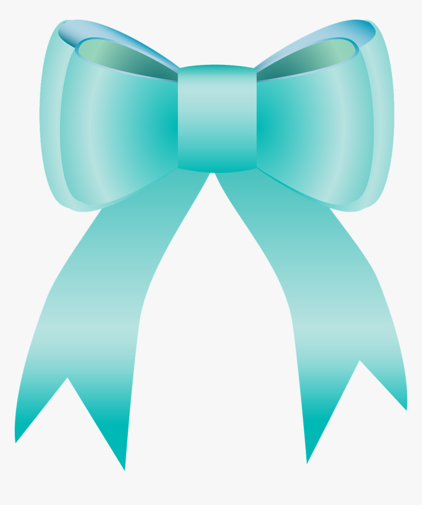 Graphic, Bow, Blue, Design, Ribbon, Ornament, Holiday, HD Png Download