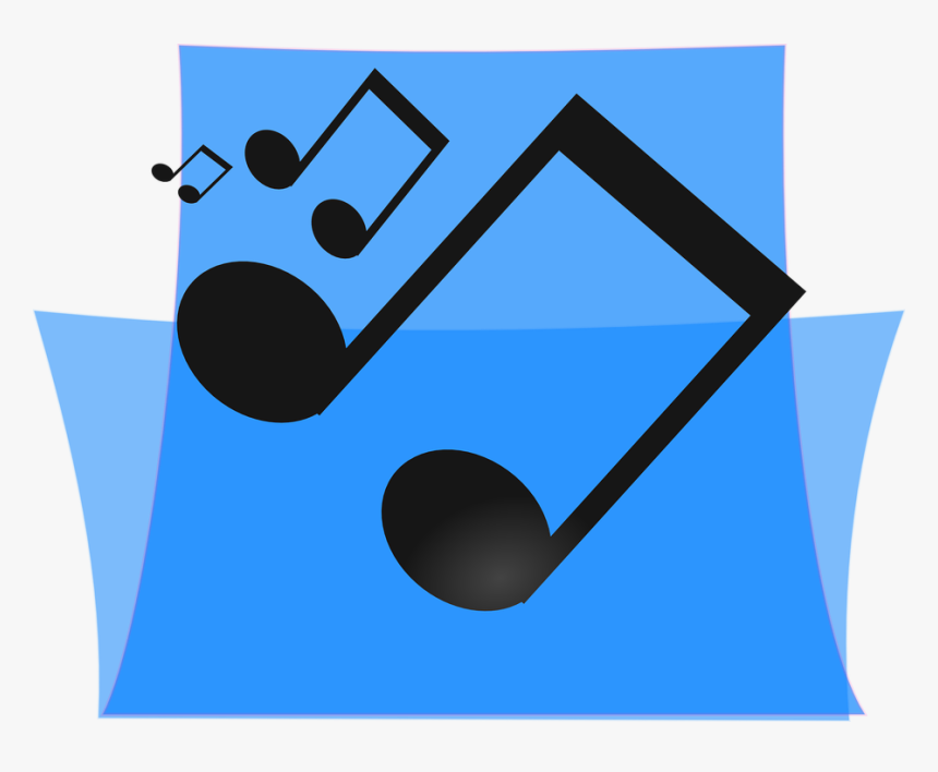 Music, Blue, Folder, Multimedia, Media, Sound - Music Clip Art, HD Png Download