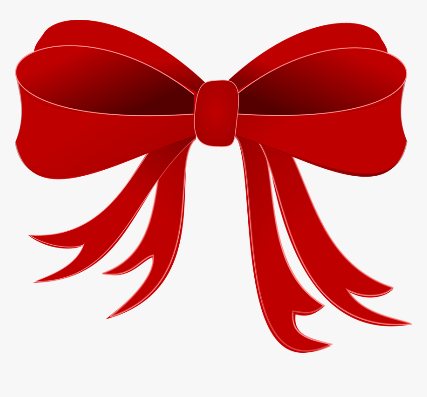 Bow, Red, Ribbon, Decoration, Isolated, Design, Tied - Girls Bow Clip Art, HD Png Download
