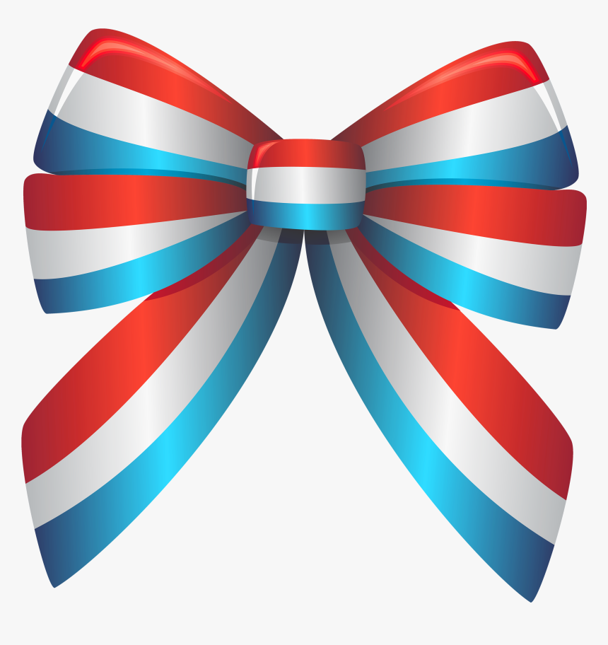 Red White And Blue Ribbon Png Clipart - Red White Blue Png, Transparent Png