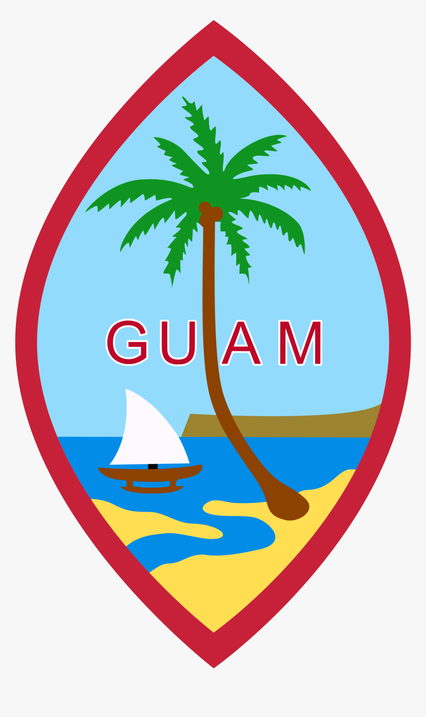 Guam Seal Png - Guam Coat Of Arms, Transparent Png