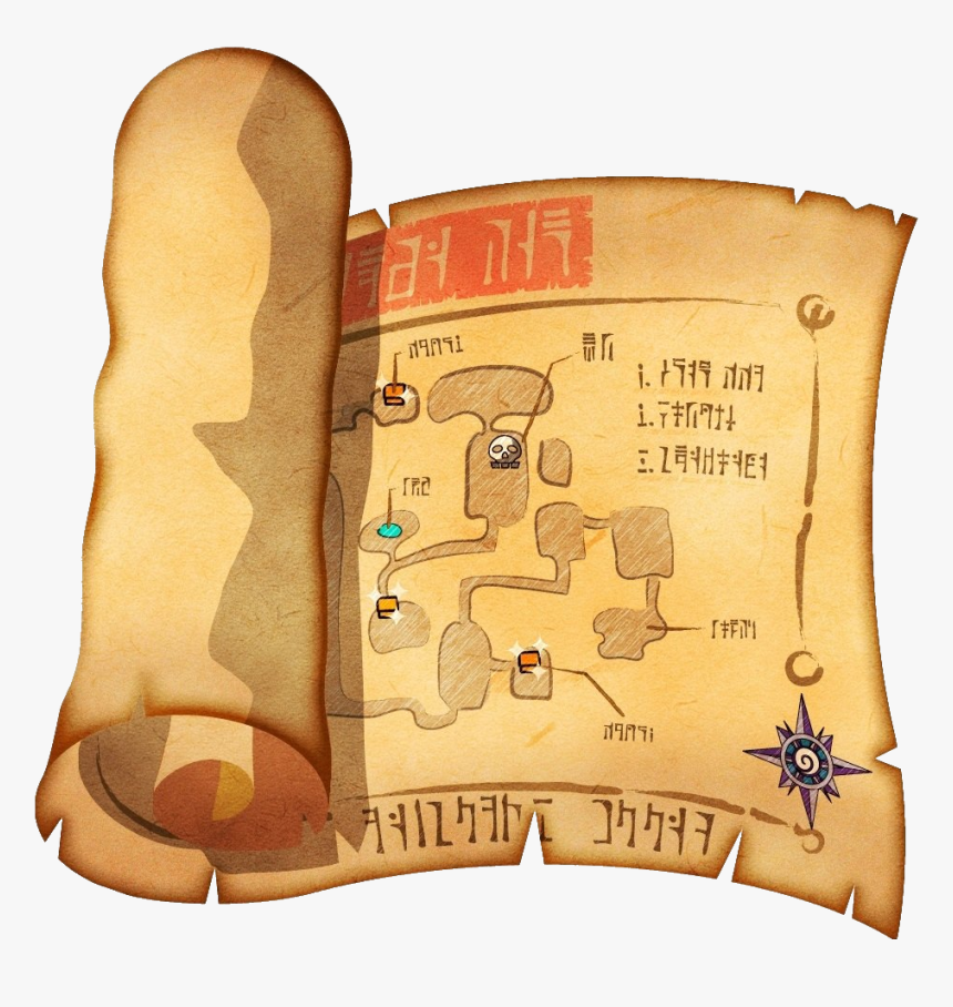 Zeldapedia - Zelda Dungeon Map Item, HD Png Download
