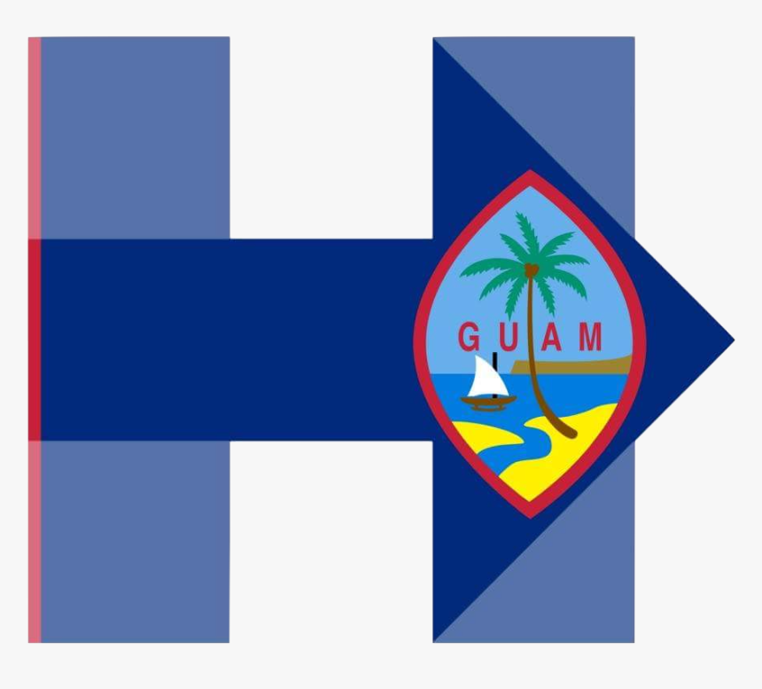 Hillary For Guam - Guam Flag, HD Png Download